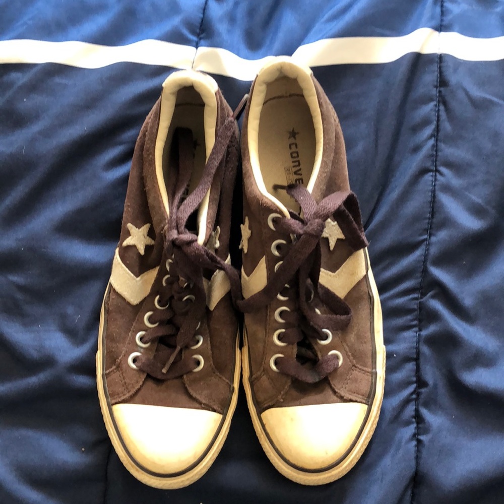 Brown/Cream Suede Converse